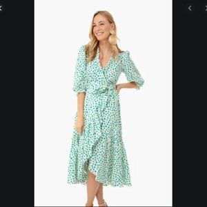 Rebecca Taylor Emerald Daisy Ruffle Dress - NWT